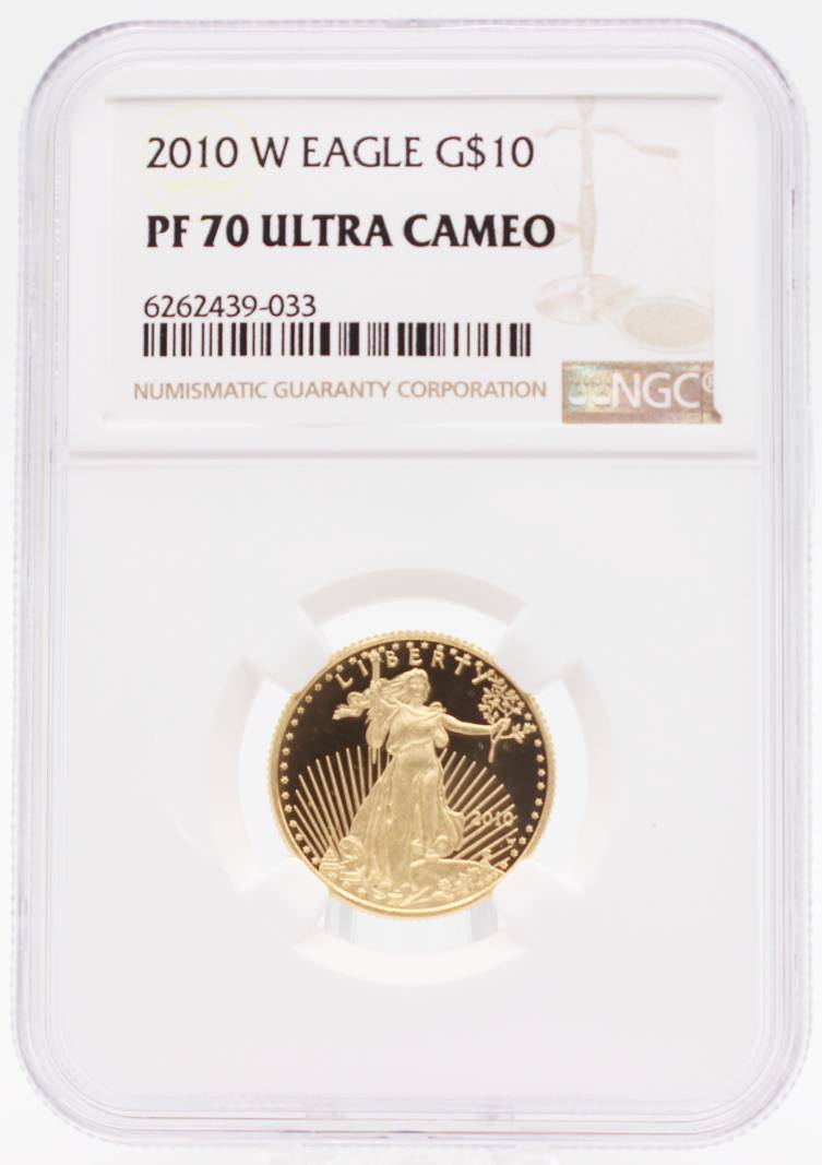 2010-W NGC PF70 $10 Gold American Eagle